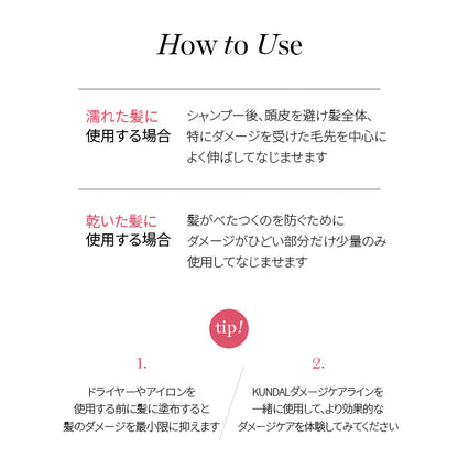 KUNDAL プロテインダメージケアノーウォッシュトリートメント｜ バイオレットミュゲ